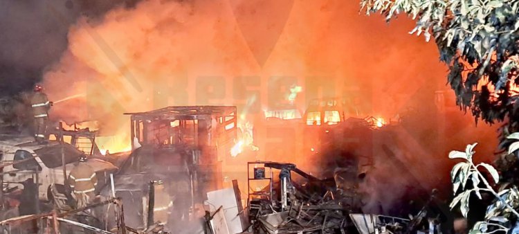 INCENDIO EN DEPOSITO DE LOS SERVICIOS DE SALUD DE NAYARIT