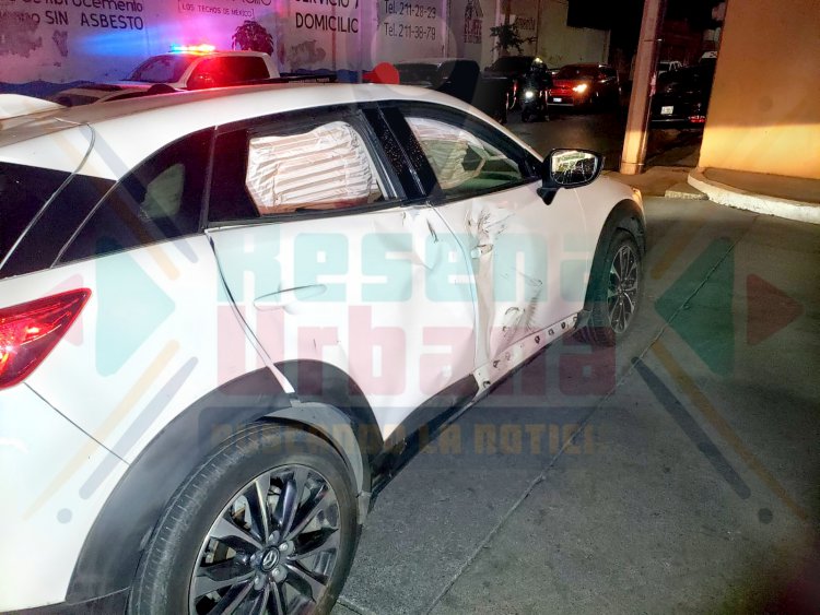 LESIONADO MOTOCICLISTA AL IMPACTAR CAMIONETA QUE SE LE ATRAVESÓ