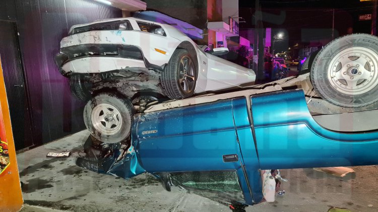 JOVEN EN ESTADO DE EBRIEDAD PROVOCA ACCIDENTE EN LA COL LÁZARO CÁRDENAS