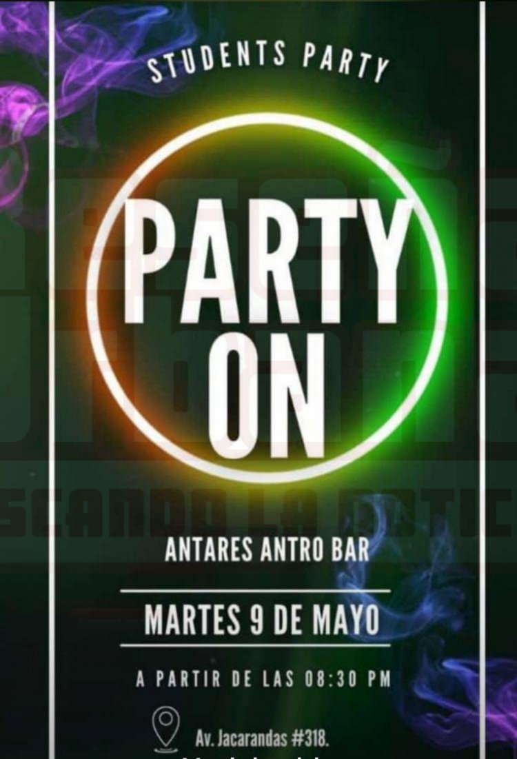 PARTY ON, TERMINA CON MENORES INTOXICADOS, DROGADOS