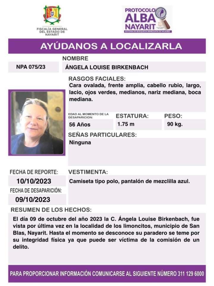 LA CANADIENSE FUE LEVANTADA EL SÁBADO Y HOY ES ENCONTRADA SIN VIDA