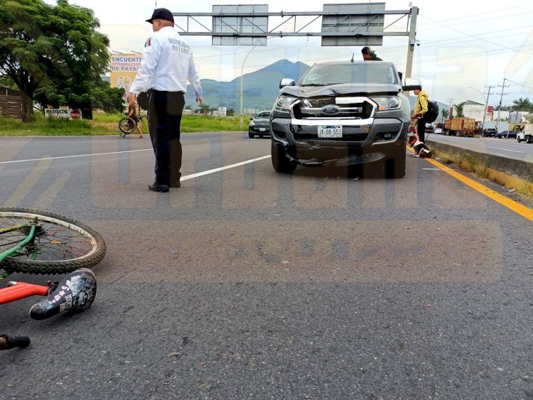 CASI PIERDE LA VIDA AL SER ARROLLADO EN EL CRUCERO DE CAMICHIN DE JAUJA
