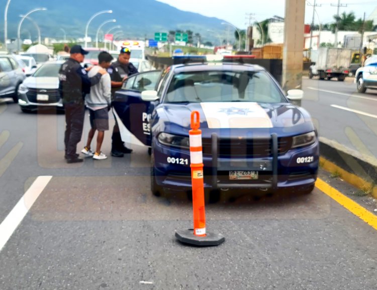 CASI PIERDE LA VIDA AL SER ARROLLADO EN EL CRUCERO DE CAMICHIN DE JAUJA
