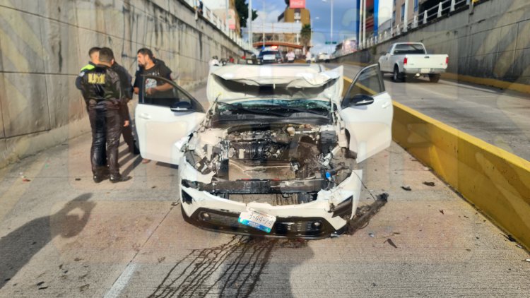 AMANECIDO Y EBRIO PROVOCA VOLCADURA EN EL NODO VIAL