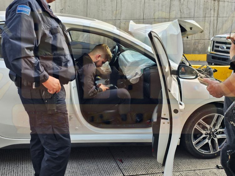 AMANECIDO Y EBRIO PROVOCA VOLCADURA EN EL NODO VIAL