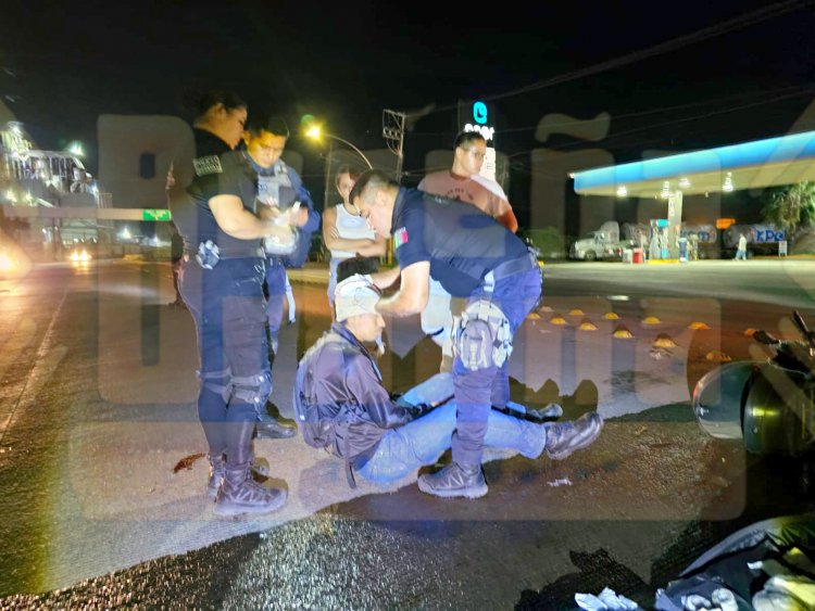 POR POCO Y NO LA CUENTA MOTOCICLISTA