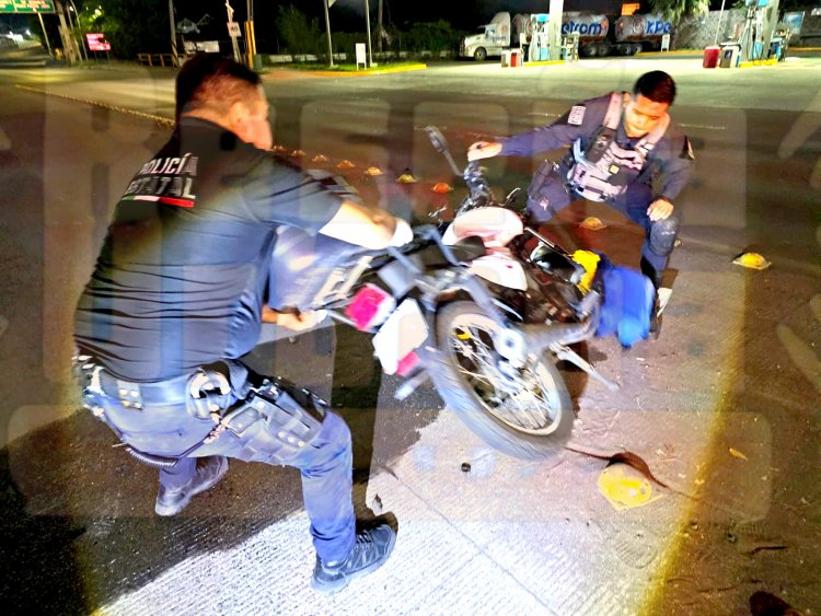 POR POCO Y NO LA CUENTA MOTOCICLISTA