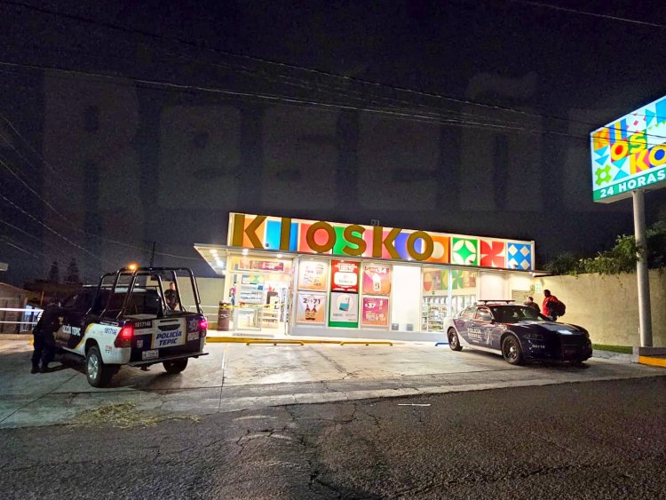 CON CUCHILLO EN MANO ASALTA EL KIOSKO DE LA COL LINDAVISTA