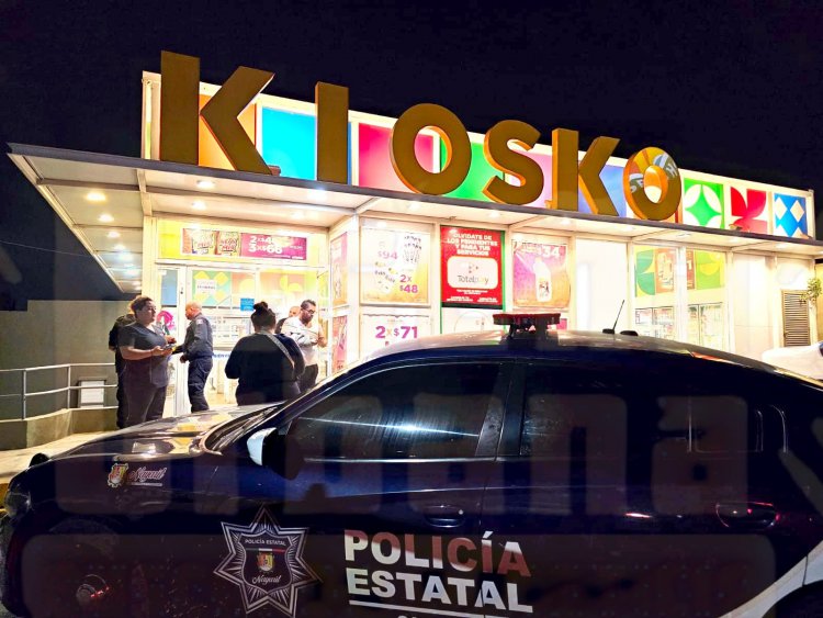 CON CUCHILLO EN MANO ASALTA EL KIOSKO DE LA COL LINDAVISTA