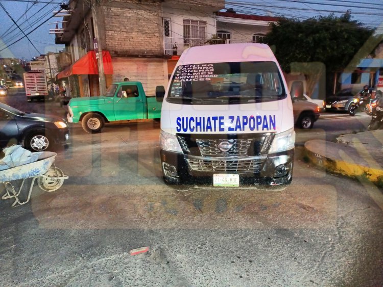 LO ATROPELLA UNA COMBI DE LA RUTA SUCHIATE-ZAPOPAN