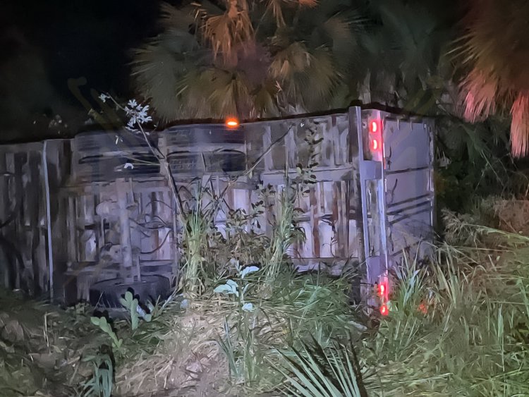 VOLCADURA DEJA UNA PERSONA LESIONADA EN LA CARRETERA 15 LIBRE