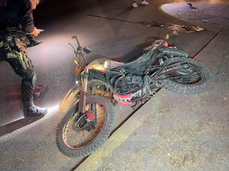 MOTOCICLISTA PIERDE EL CONTROL EN EL BOULEVARD COLOSIO