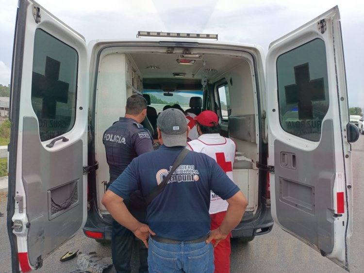 CON FRACTURA EXPUESTA TERMINA JOVEN EN EL LIBRAMIENTO