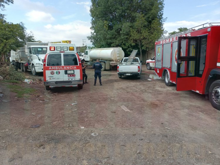 LESIONADO AL INTENTAR TAPAR UNA FUGA DE GAS LP CON SUS MANOS