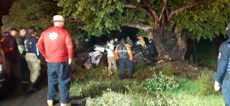 MORTAL ACCIDENTE EN LA CURVA DE “LAS 3 CRUCES” EN VILLA HIDALGO